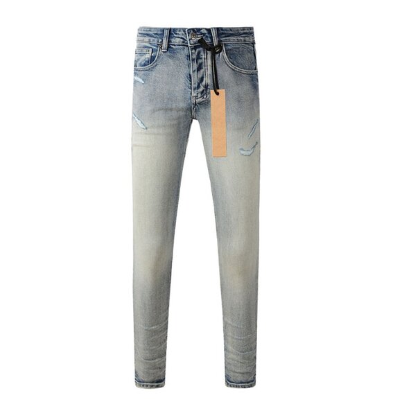 Ksubi Light Blue Jeans With Multiple Holes
